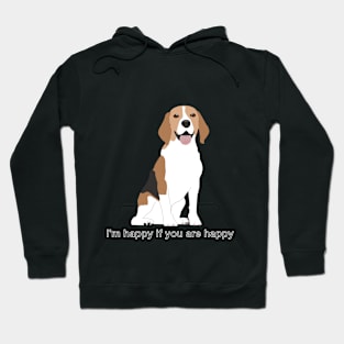 Beagle breed dog with open mouth Hoodie